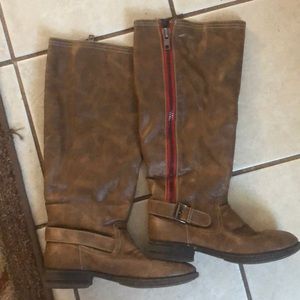 Madden girl zandora knee high zipper boots